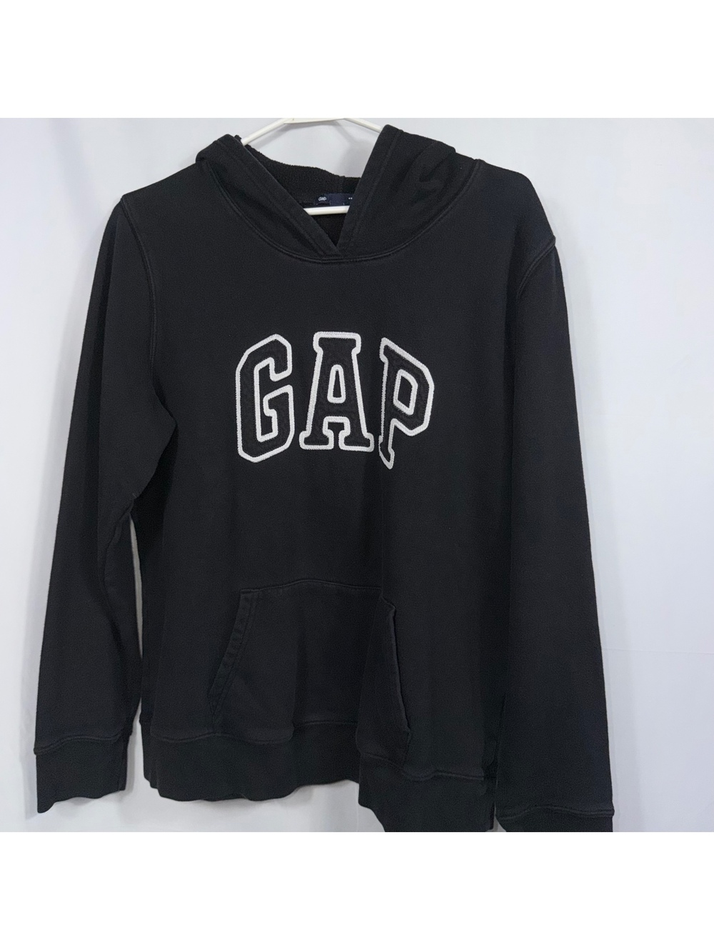 Gap Black Logo Pullover Hoodie Women’s L